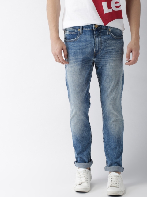 

Levis Men Blue Tapered Fit Mid-Rise Clean Look Stretchable Jeans 512
