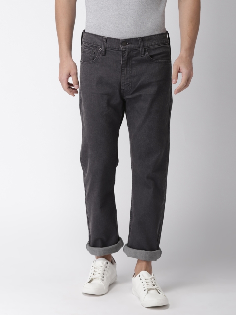 

Levis Men Charcoal Grey Straight Fit Mid-Rise Clean Look Stretchable Jeans 513