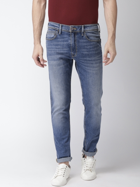 

Levis Men Blue Tapered Fit Mid-Rise Clean Look Stretchable Jeans 512
