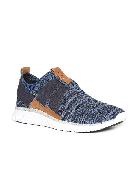 

Cole Haan Men Blue Woven Design Sneakers