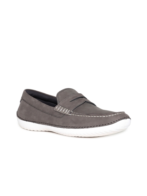 

Cole Haan Men Grey Leather Loafers