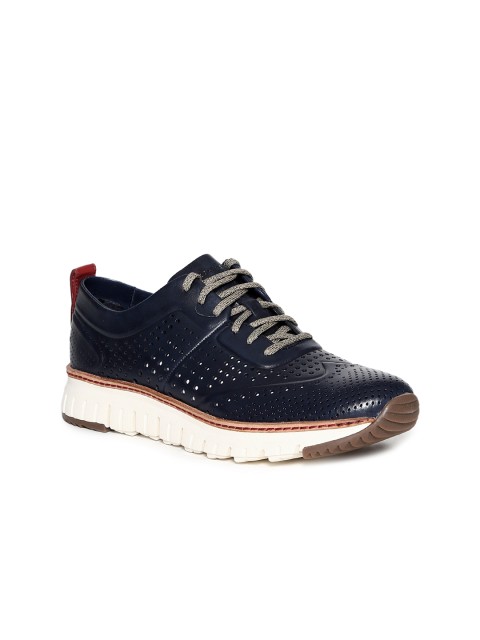 

Cole Haan Men Blue Leather Sneakers