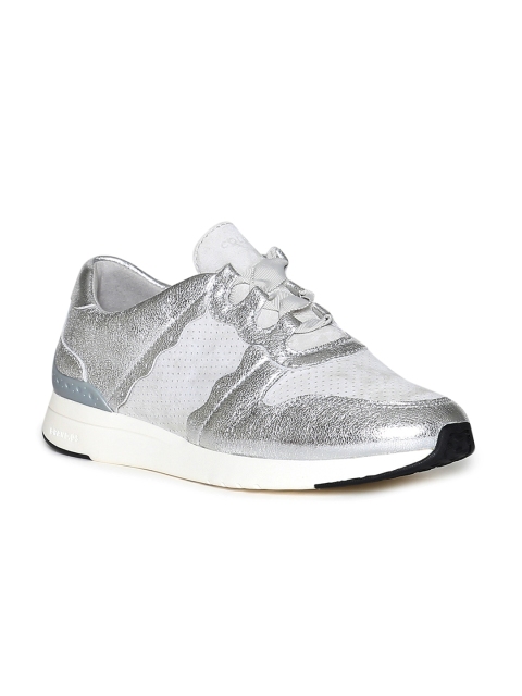 

Cole Haan Women Silver-Toned GRANDPRO WEDGE Sneakers