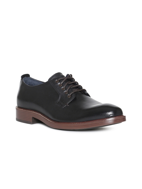 

Cole Haan Men Black Leather Formal Derbys