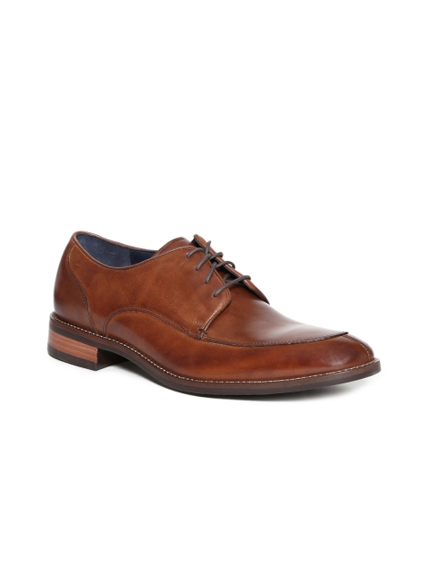 

Cole Haan Men Tan Brown Leather Formal Derbys