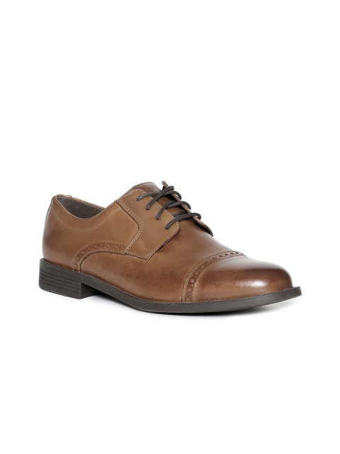 

Cole Haan Men Tan Brown Leather Formal Derbys