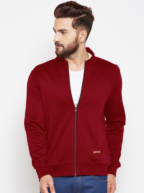 

Hancock Men Maroon Solid Sweatshirt