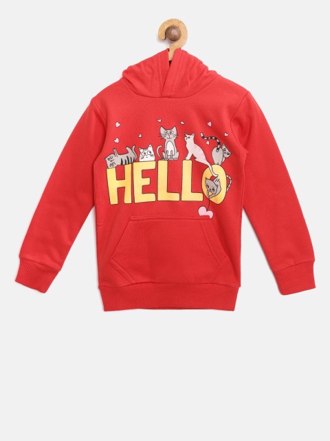 

Lazy Shark Unisex Red Printed Hooded Sweatshirt