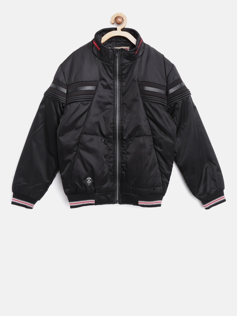 

Fort Collins Boys Black Solid Bomber Jacket