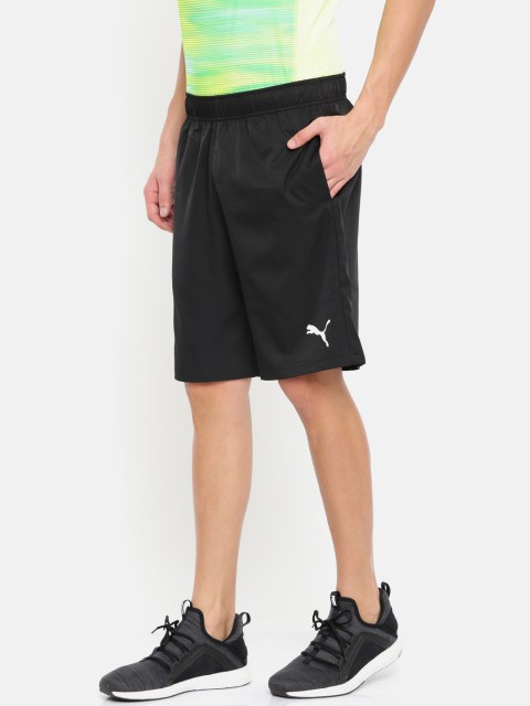 

Puma Men Black Regular Fit Solid Active Woven Sports Shorts