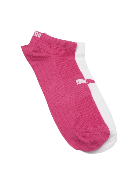 

Puma Unisex Pack of 2 Performance Train Light Sneaker Ankle Length Socks, Pink