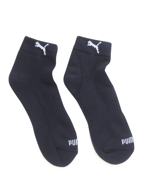 

Puma Unisex Navy-Blue Solid Ankle-Length Socks