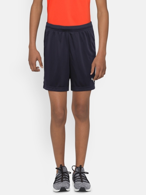 

Puma Boys Navy Blue Solid Football Shorts