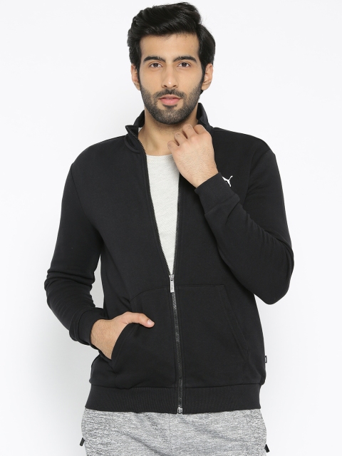 

Puma Men Black Solid ESS TR Track Track Sweatshirt