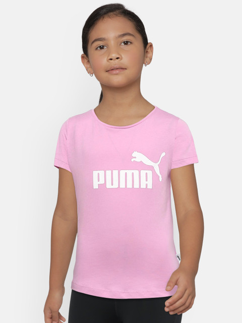 

Puma Girls Pink Printed Round Neck T-shirt