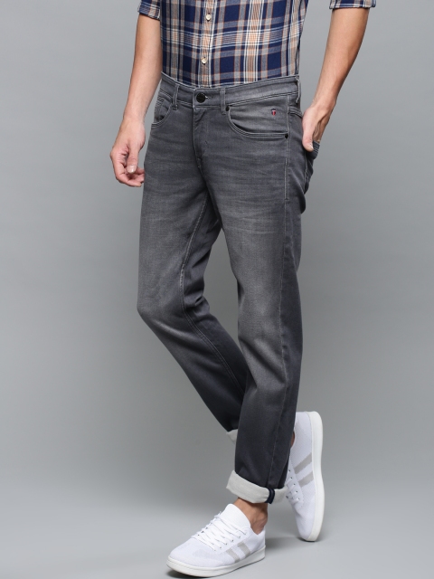 

Louis Philippe Jeans Men Grey Matt Slim Fit Low-Rise Clean Look Stretchable Jeans