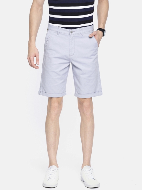 

Louis Philippe Sport Men Blue Solid Slim Fit Regular Shorts