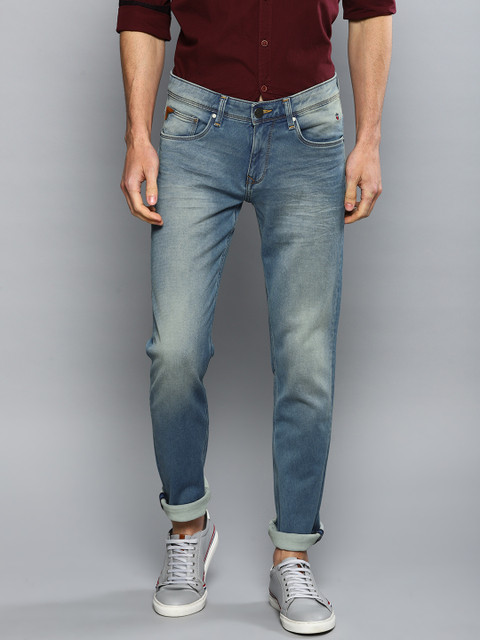 

Louis Philippe Jeans Men Blue Slim Fit Low-Rise Clean Look Stretchable Jeans