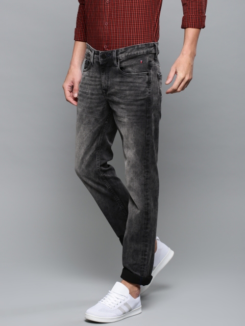 

Louis Philippe Jeans Men Grey Matt Slim Fit Low-Rise Clean Look Stretchable Jeans