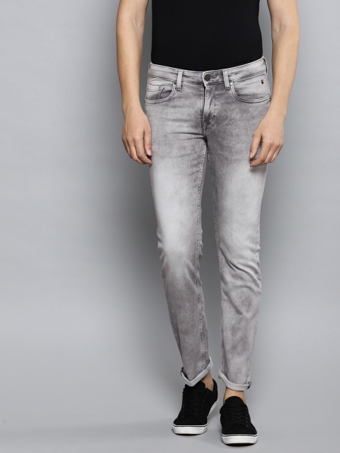 

Louis Philippe Jeans Men Grey Matt Slim Fit Low-Rise Clean Look Stretchable Jeans