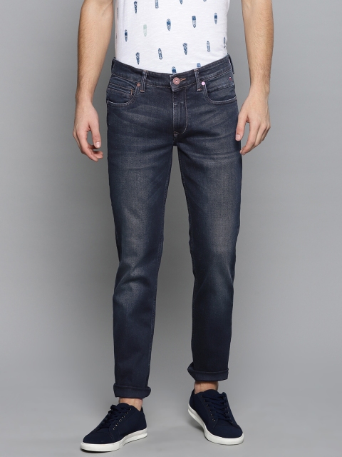

Louis Philippe Jeans Men Blue Matt Slim Fit Low-Rise Clean Look Stretchable Jeans