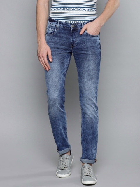 

Louis Philippe Jeans Men Blue Slim Fit Low-Rise Clean Look Stretchable Jeans