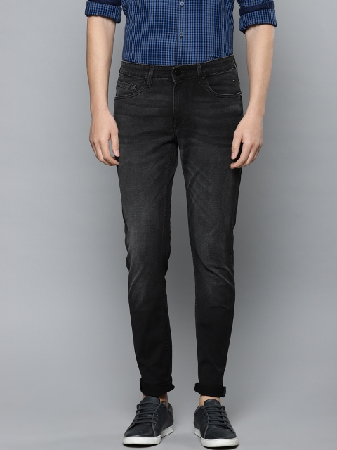 

Louis Philippe Jeans Men Charcoal Grey Tapered Fit Low-Rise Clean Look Stretchable Jeans