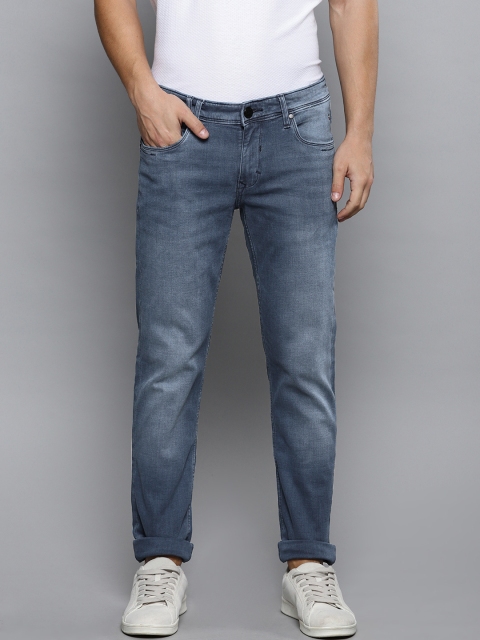 

Louis Philippe Jeans Men Blue Slim Fit Low-Rise Clean Look Stretchable Jeans