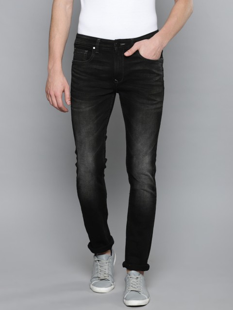 

Louis Philippe Jeans Men Black Slim Fit Low-Rise Clean Look Stretchable Jeans