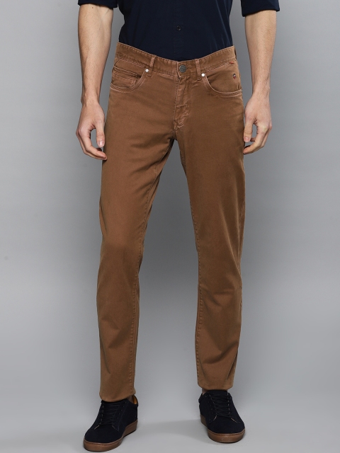 

Louis Philippe Jeans Men Brown Steven Slim Fit Solid Chinos