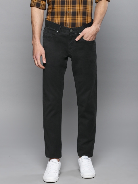 

Louis Philippe Jeans Men Charcoal Grey Slim Fit Solid Chinos