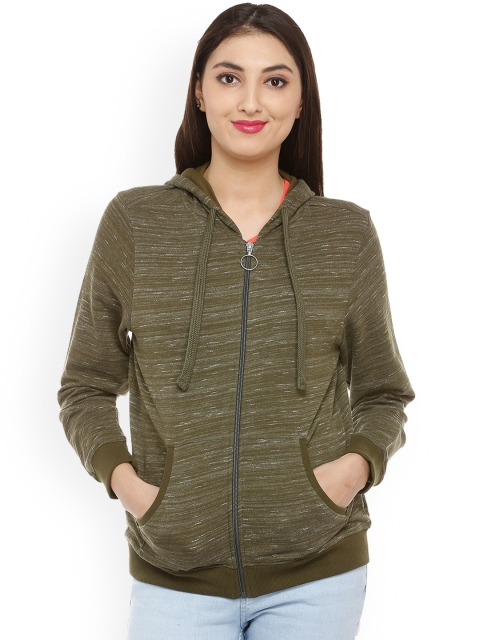 

People Women Green Self Design Bomber