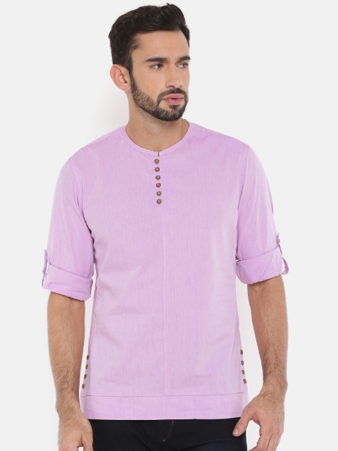 

The Indian Garage Co Men Violet Kurta