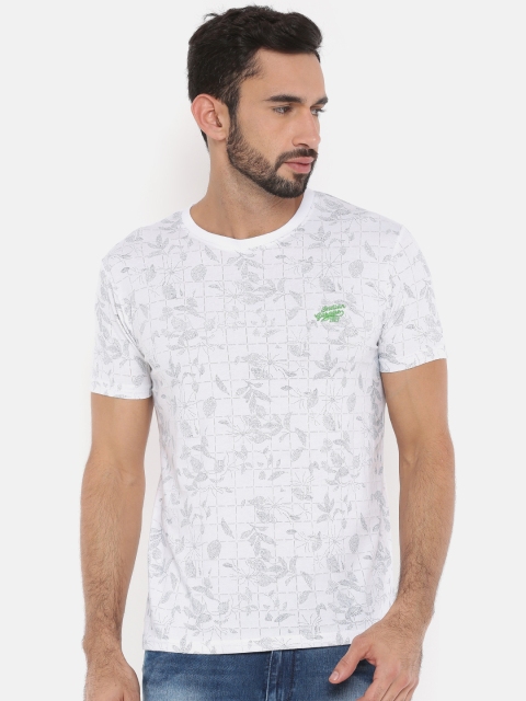 

The Indian Garage Co Men White Printed Round Neck T-shirt