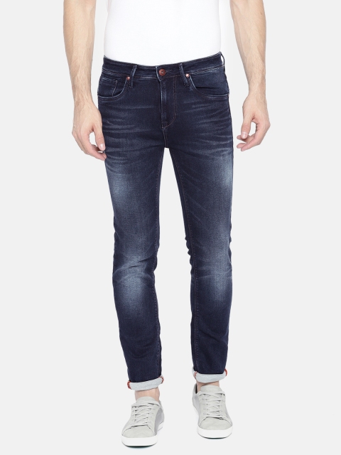 

Killer Men Blue Skinny Fit Mid-Rise Clean Look Stretchable Jeans