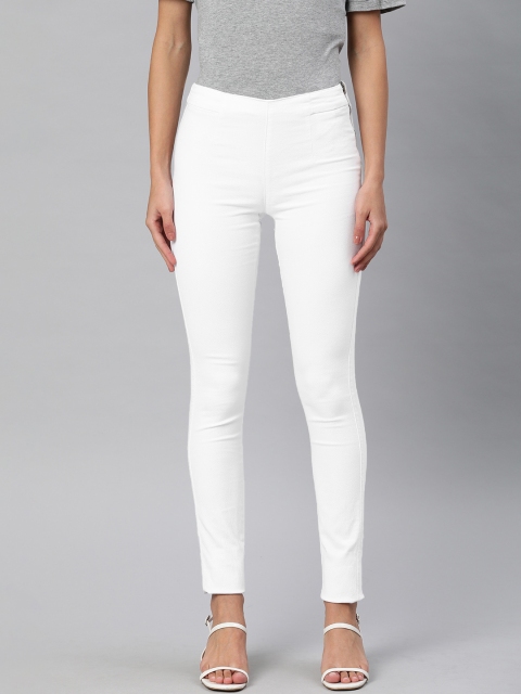 

Vero Moda Women White Slim Fit Mid-Rise Clean Look Stretchable Jeans