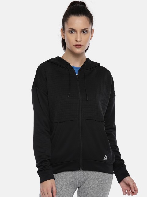 

Reebok Black WOR QUILTED FULLZIP Sweatshirt
