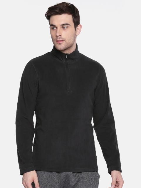 

Reebok Men Black Solid OD FLC Q ZIP Sweatshirt