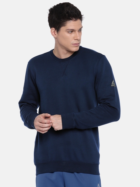

Reebok Men Navy Blue FITNESS Solid Sweatshirt