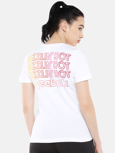 

Reebok Classic Women White Back Printed GRAPHIC WOM T-shirt