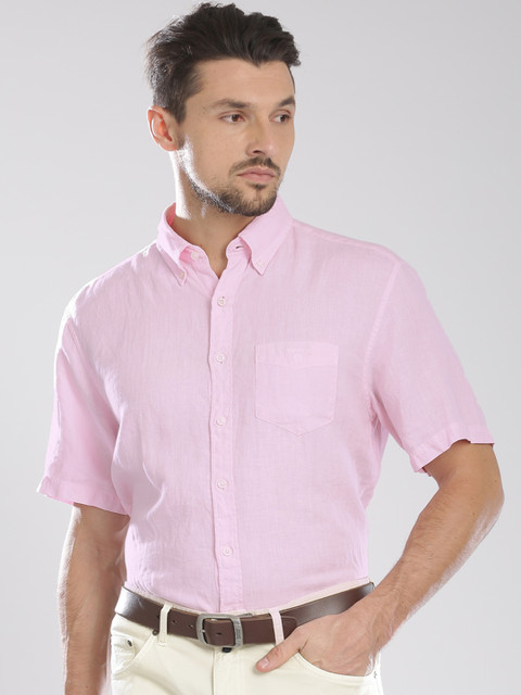 

GANT Pink Linen Casual Shirt