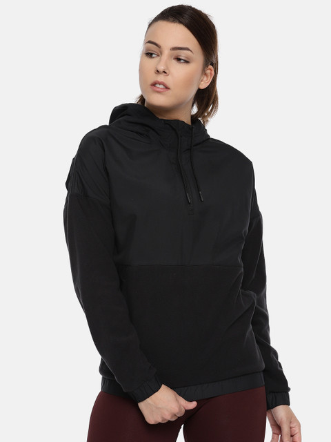 

Reebok Black EE MICROFLEECE WVN HOODIE Sweatshirt