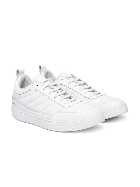 

GAS Men White Elvis Leather Sneakers