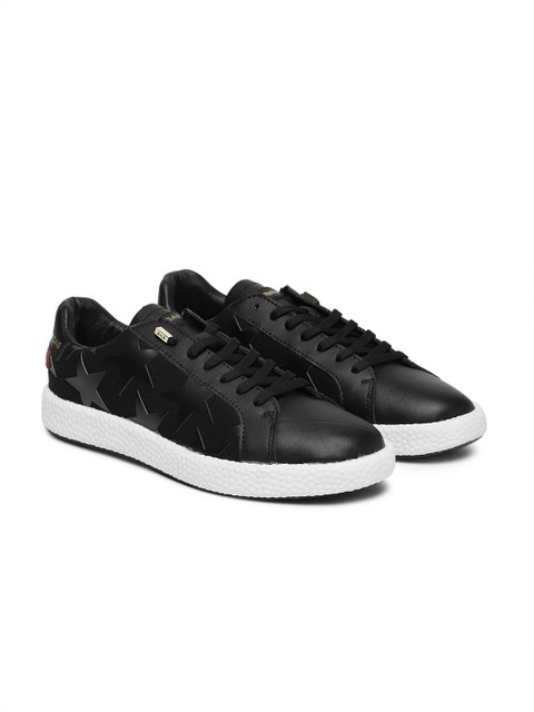 

GAS Men Black 365 Motion Leather Sneakers