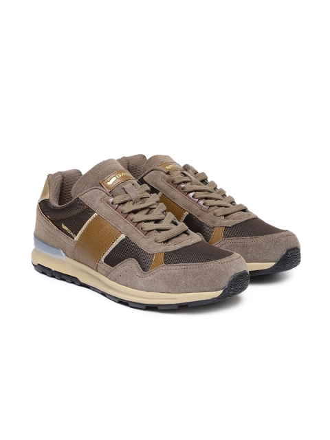 

GAS Men Brown Carl Shiny Nyx Sneakers