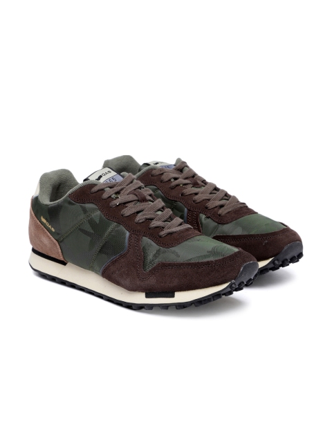 

GAS Men Green Parris Camouflage Print Sneakers