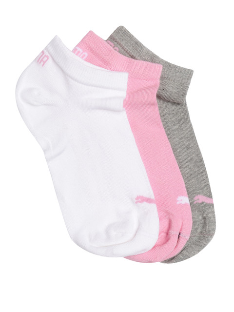 

Puma Unisex Pack of 3 SNEAKER Plain Ankle Length Socks, Pink