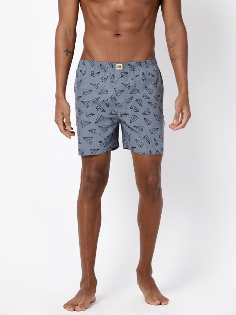 

Urban Dog Men Grey Printed Boxers UDBX107