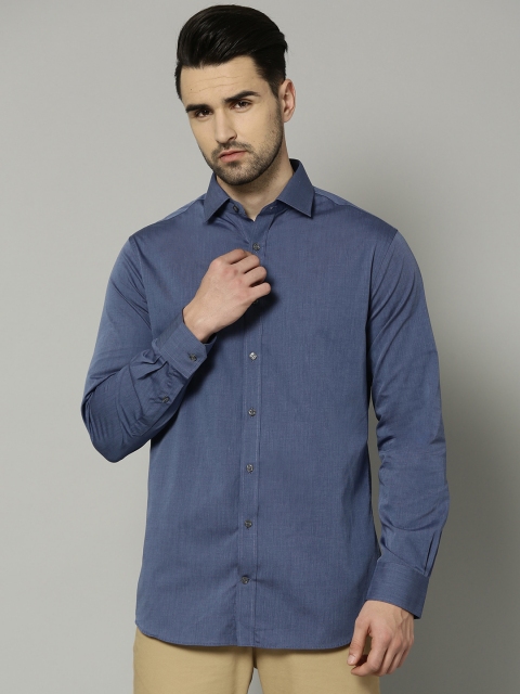 

Marks & Spencer Men Navy Blue Regular Fit Solid Casual Shirt