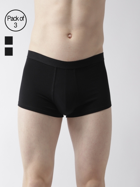 

Marks & Spencer Men Pack of 3 Black Solid Trunks T144285S